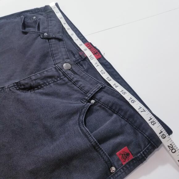 Tripp NYC Skull Studded Mid Rise Skinny Black Jeans - Picture 5 of 13